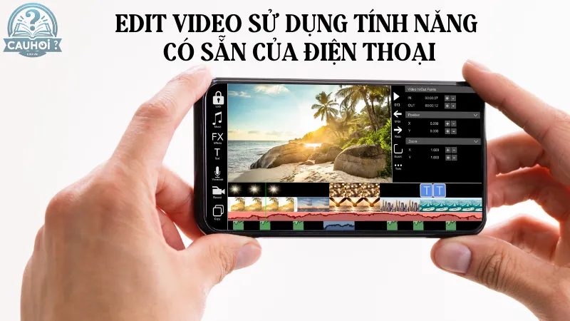 Edit video sử dụng tính năng có sẵn của điện thoại