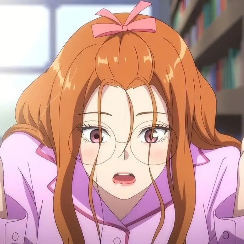 Thể hiện phong cách với avatar ảnh anime nữ cute đeo kính