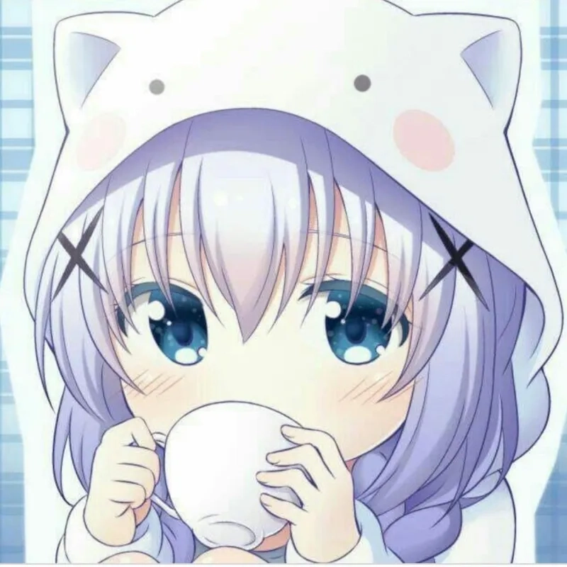 Tỏa sáng cùng ảnh cặp đôi anime chibi cute dễ thương