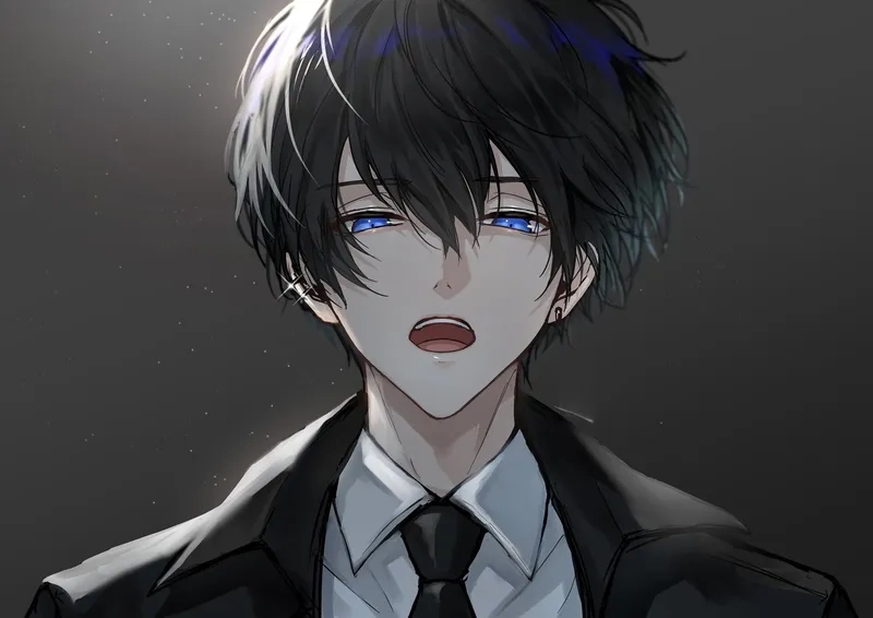 Khí chất mạnh mẽ với avatar anime ngầu nam