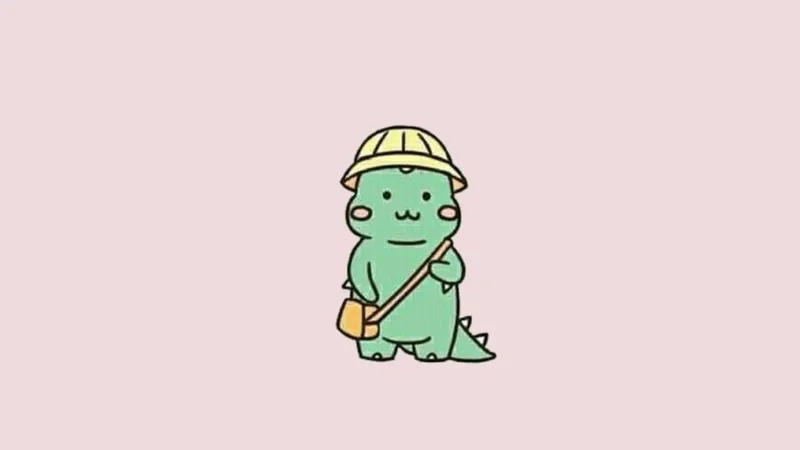 Khủng long cute hình nền đẹp mắt, mang đến cảm giác vui tươi