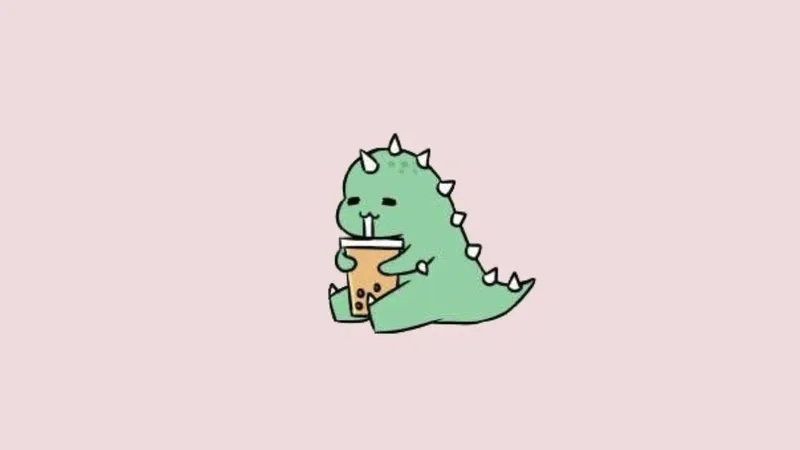 Ảnh nền khủng long cute ngộ nghĩnh, phù hợp mọi lứa tuổi