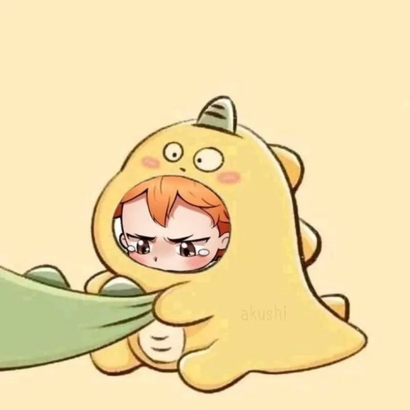Thể hiện phong cách đáng yêu với avatar khủng long cute