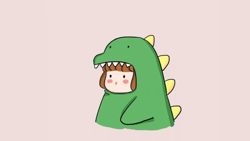 Ảnh đại diện khủng long cute dễ thương, thu hút mọi ánh nhìn
