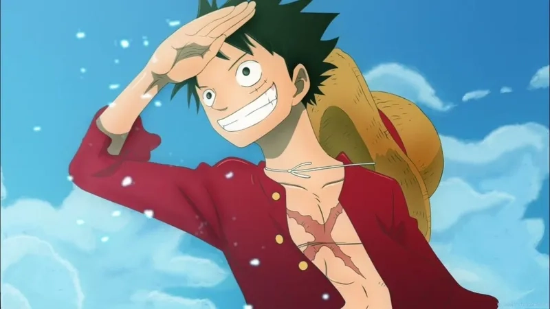 Avatar luffy cười tươi tắn, thể hiện phong cách vui nhộn