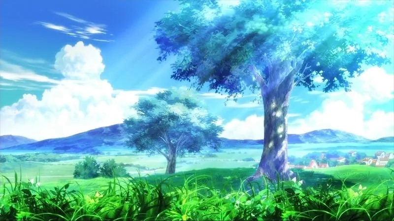 Tạo không gian đầy chất thơ với hình nền máy tính anime phong cảnh