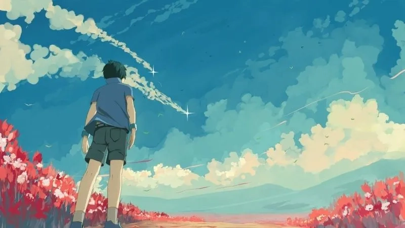 Nâng cấp giao diện với hình nền phong cảnh anime cho máy tính cực chất