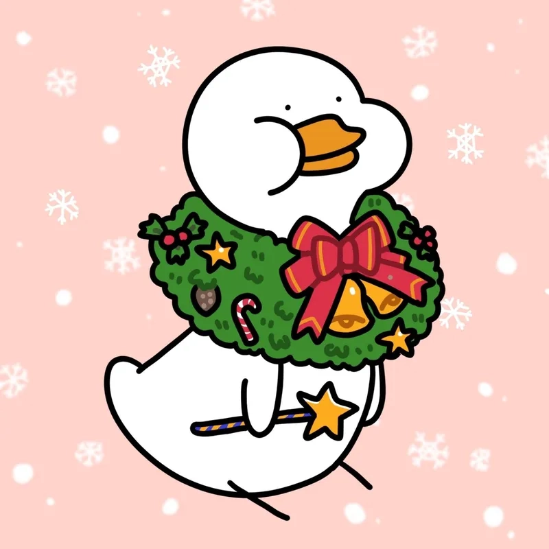 Avatar vịt trắng cute sinh động, tạo điểm nhấn trên hồ sơ