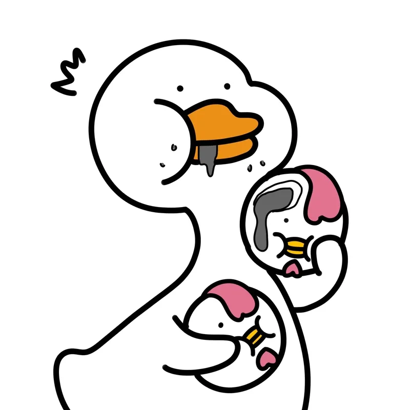 Hình nền điện thoại vịt cute dễ thương, làm nổi bật màn hình