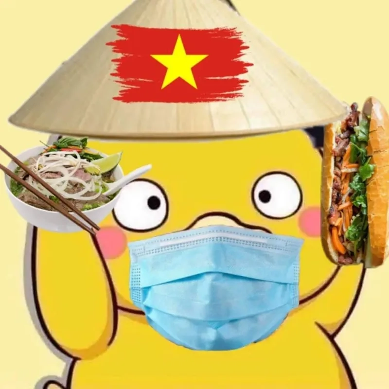 Hình avatar con vịt vàng sinh động, tạo điểm nhấn cá tính