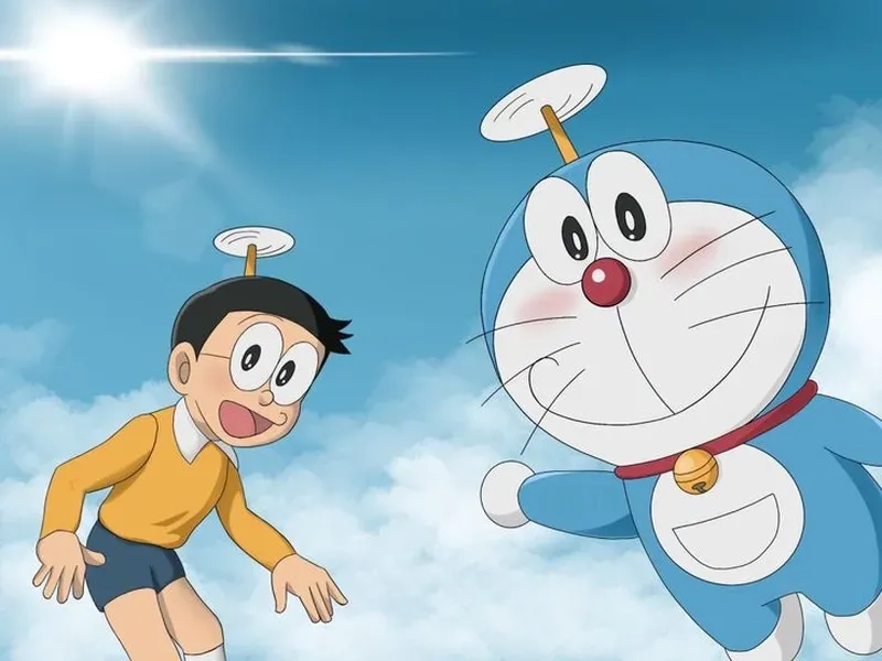 Hình doraemon và nobita ngầu cực ngầu, phong cách đậm chất riêng