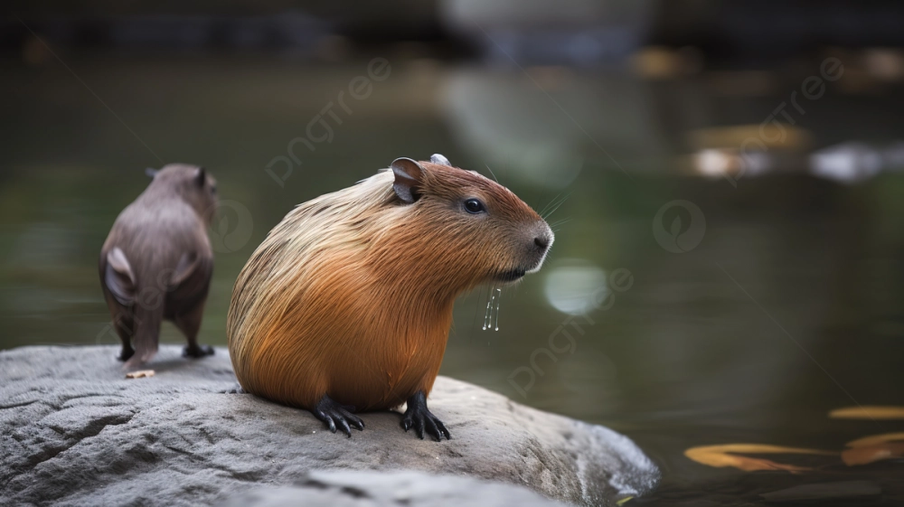 Capybara wallpaper sắc nét đáng yêu, hiển thị hoàn hảo