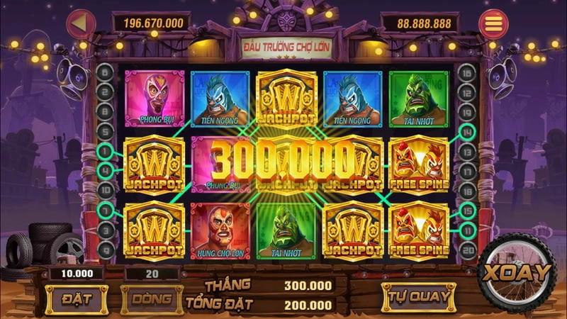 Giao diện nổ hũ tại LUCKY88 với Jackpot hấp dẫn