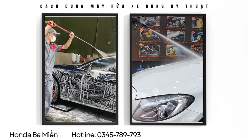 Cách dùng máy rửa xe đúng kỹ thuật, tiết kiệm nước tối đa