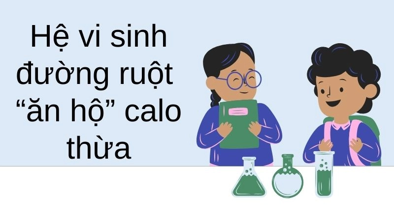 Hệ vi sinh đường ruột “ăn hộ” calo thừa