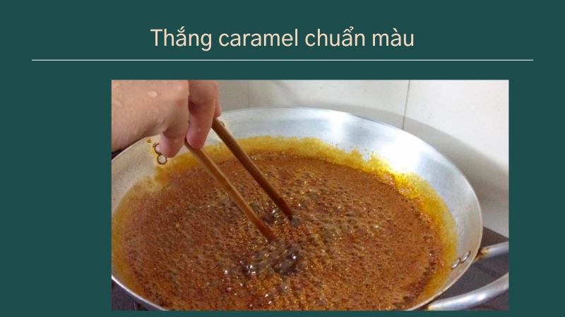 Cách thắng caramel không bị đắng và đạt màu cánh gián