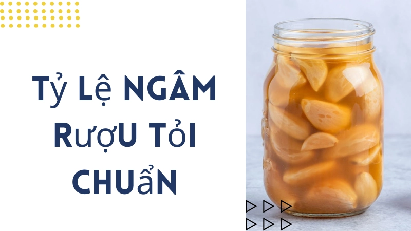 Tỷ lệ vàng ngâm rượu tỏi không bị xanh và chuẩn dược tính
