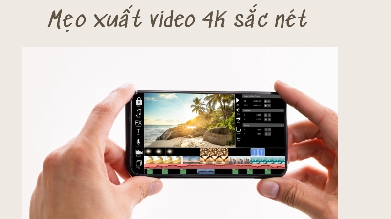 Bí kíp xuất video 4k sắc nét không bị vỡ ảnh