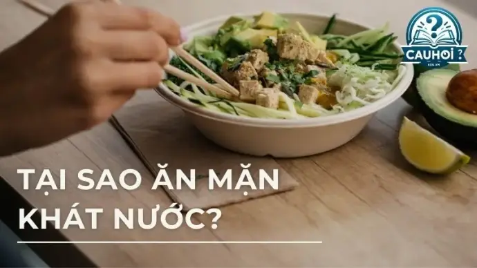 Giải thích tại sao bạn luôn khát nước sau khi ăn mặn