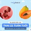 Thai 22 Tuần Phát Triển Như Thế Nào? Những Thay Đổi Quan Trọng Cần Biết