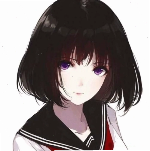 Ảnh nhân vật anime với phong cách kết hợp ánh sáng và bóng tối, đen trắng