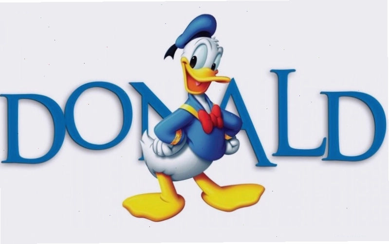 Ảnh vịt Donald đứng hiên ngang đầy tự tin