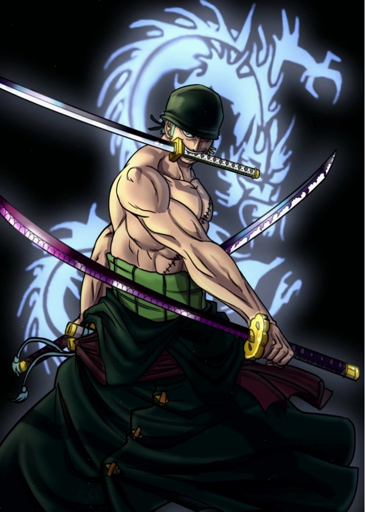 Ảnh Zoro thể hiện vẻ mặt ngầu và bí ẩn