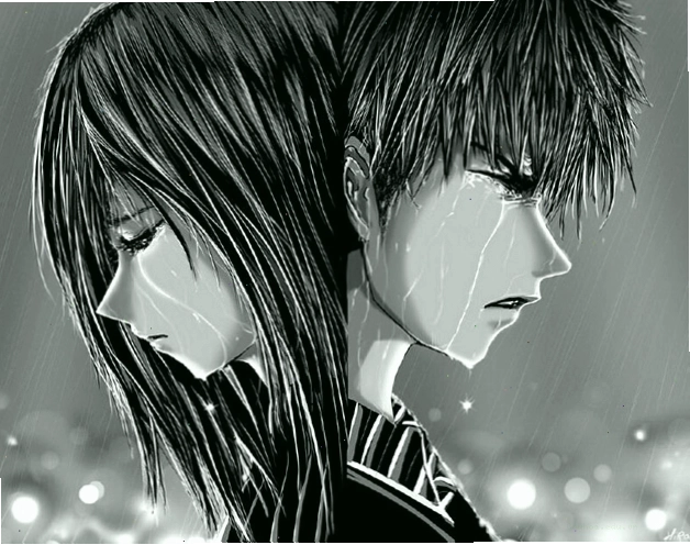 Anime nữ khóc sau chia tay, đau khổ trong tình yêu