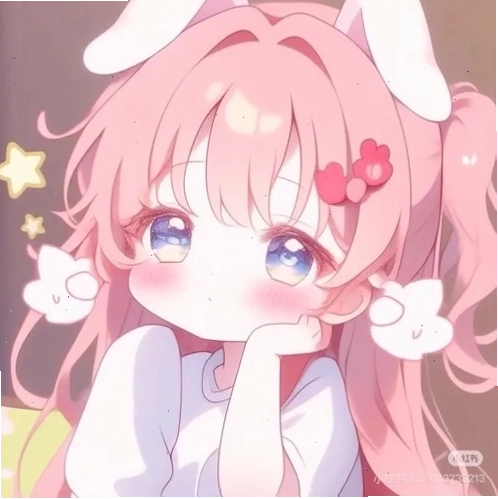 Avatar anime nữ cute với tông pastel nhẹ nhàng tạo cảm giác trong trẻo