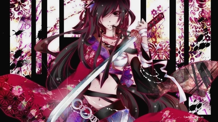 Avatar anime nữ sát thủ máu lạnh với biểu cảm vô cảm