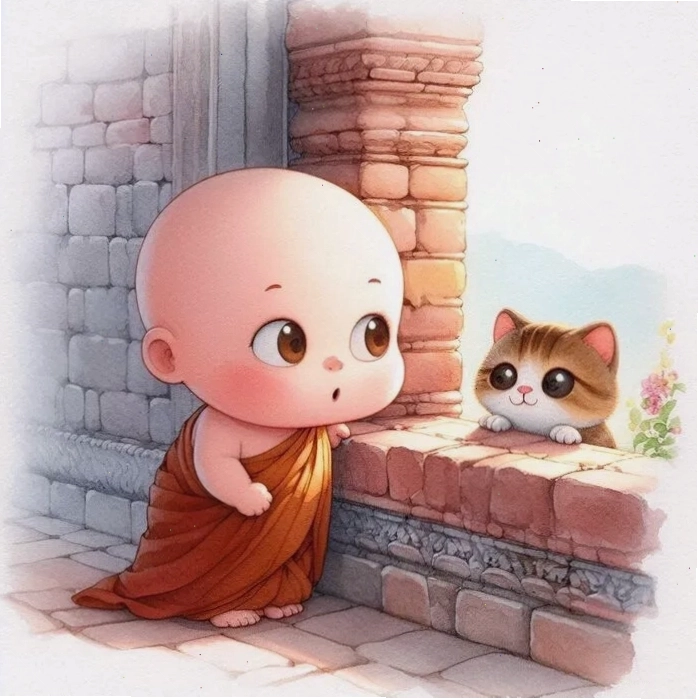 Avatar chú tiểu ngồi thiền tĩnh lặng