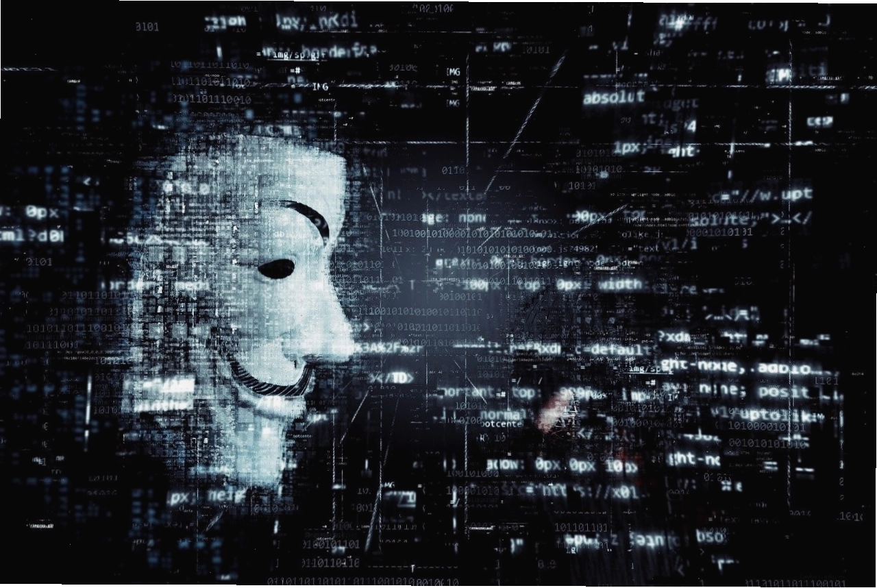 Avatar hacker với biểu tượng công nghệ