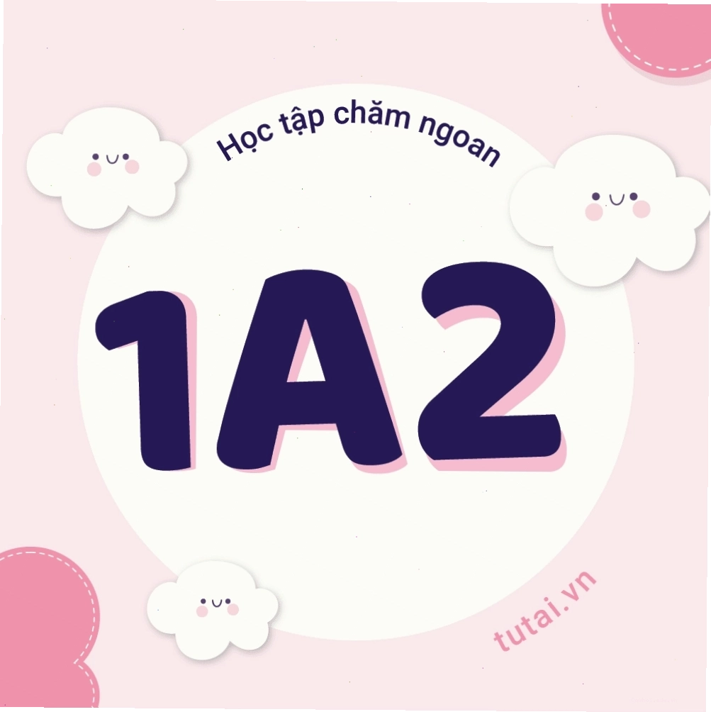 Avatar nhóm lớp 1A2 dễ thương
