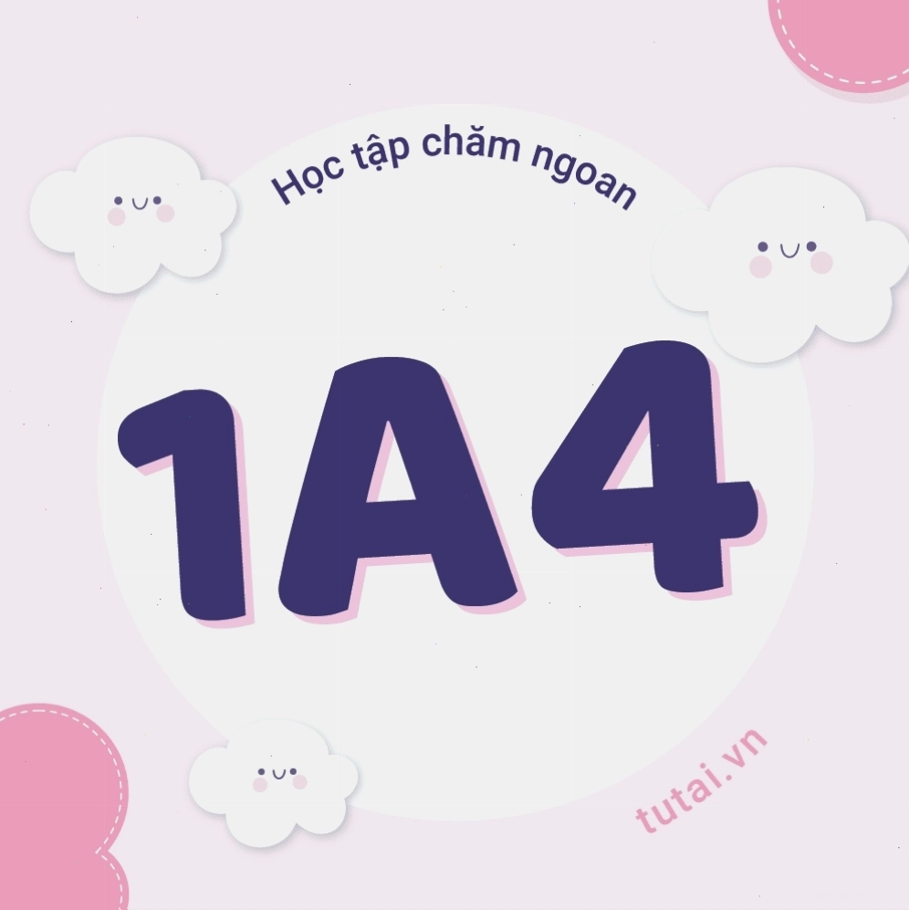 Avatar nhóm lớp 1A4 độc đáo