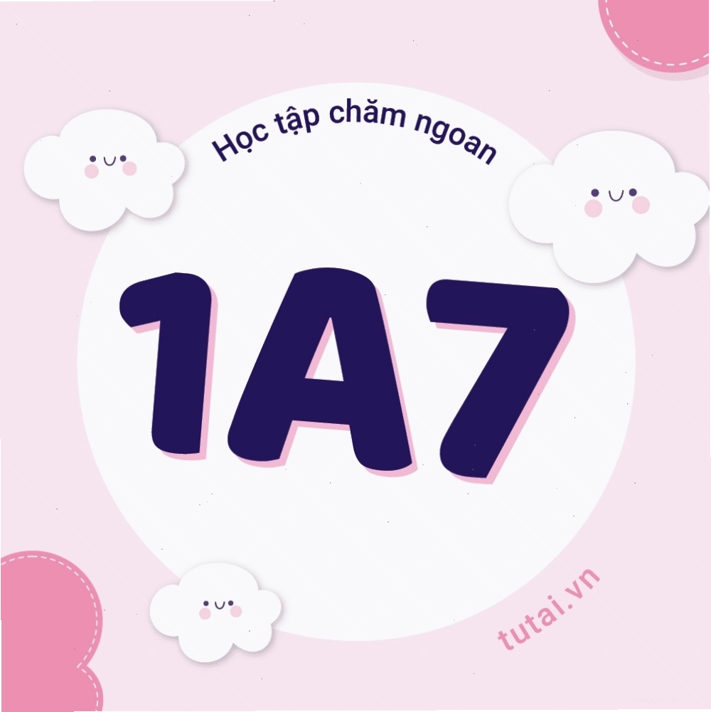 Avatar nhóm lớp 1A7 thể hiện tinh thần đồng đội