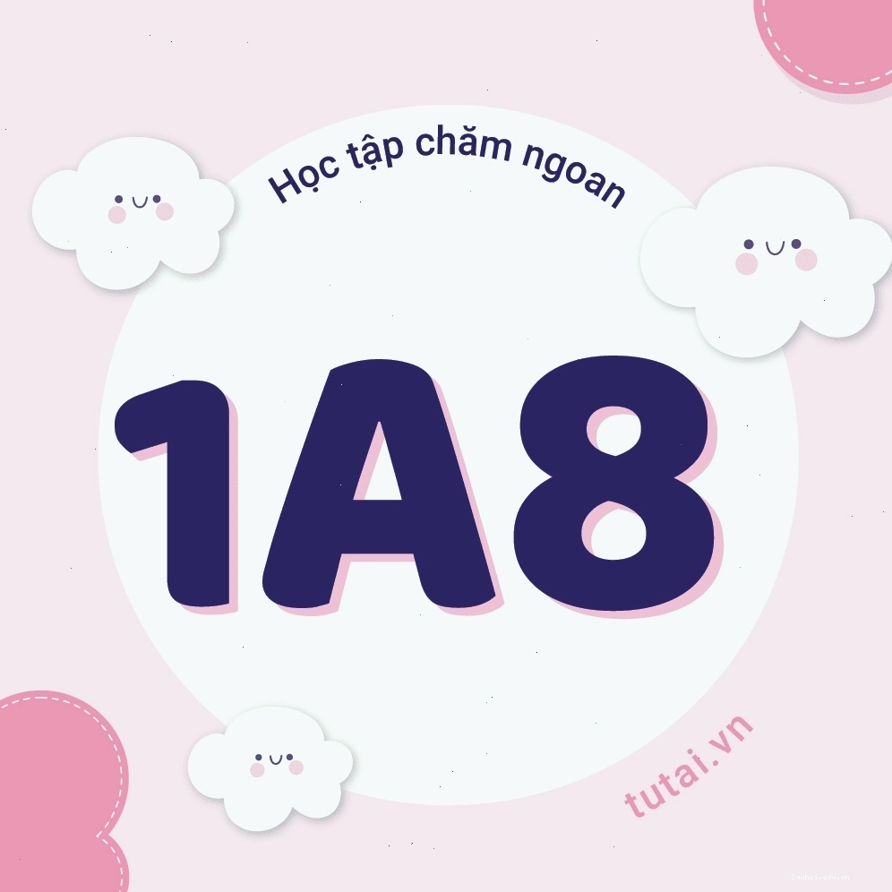 Avatar nhóm lớp 1A8 với thiết kế ấn tượng