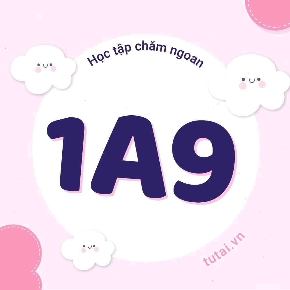 Avatar nhóm lớp 1A9 mang nét dễ thương