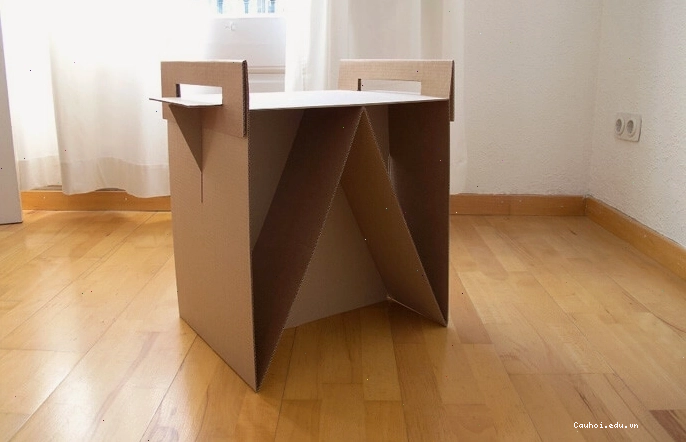 Bàn làm việc carton với ngăn kéo
