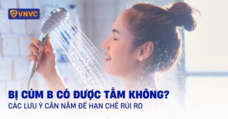 Bị cúm B có được tắm không