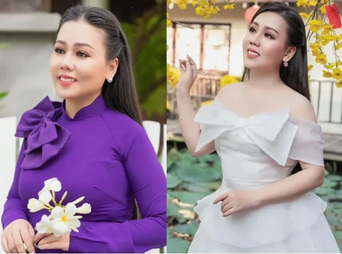 Ca sĩ Lưu Ánh Loan biểu diễn trên sân khấu với trang phục lộng lẫy