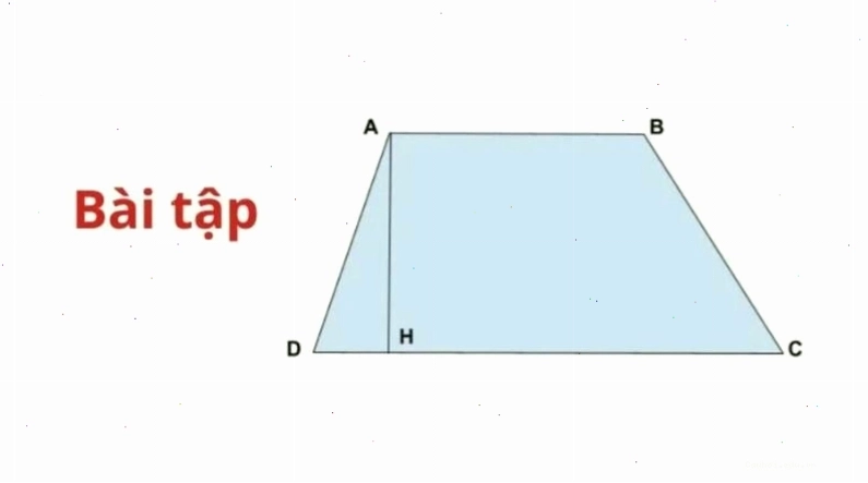 Các bài tập tự luyện về hình thang