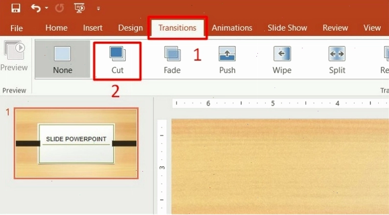 Cách chèn hiệu ứng chuyển slide trong PowerPoint