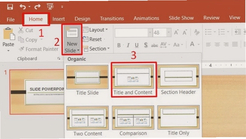 Cách thêm một slide PowerPoint mới
