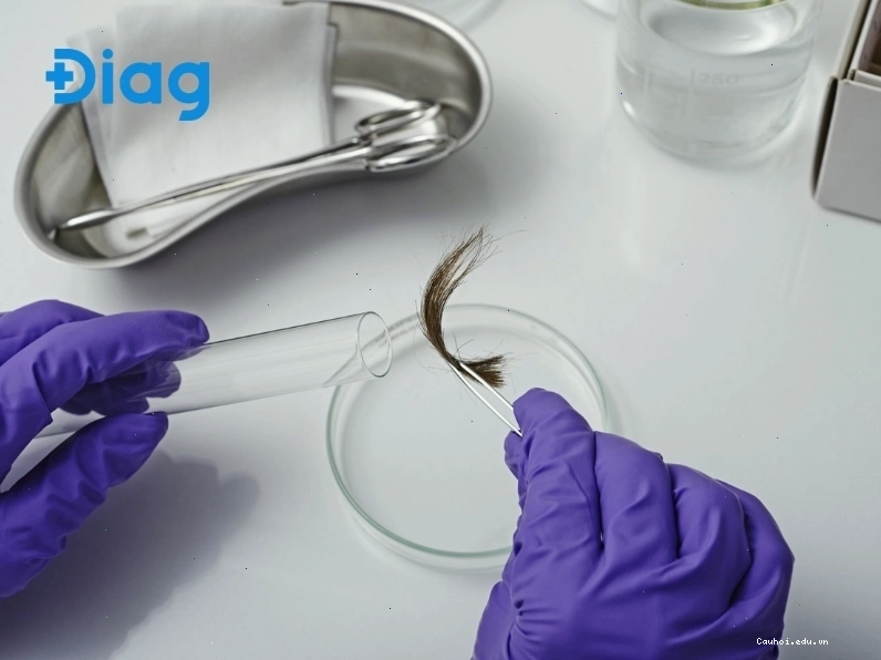 Cách xét nghiệm ADN tại nhà với mẫu móc cần sử dụng nhíp sạch để đảm bảo mẫu không bị bẩn.