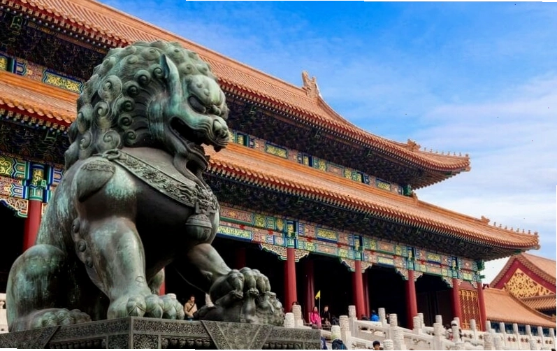 Cận cảnh chi tiết kiến trúc mái vòm của Tử Cấm Thành