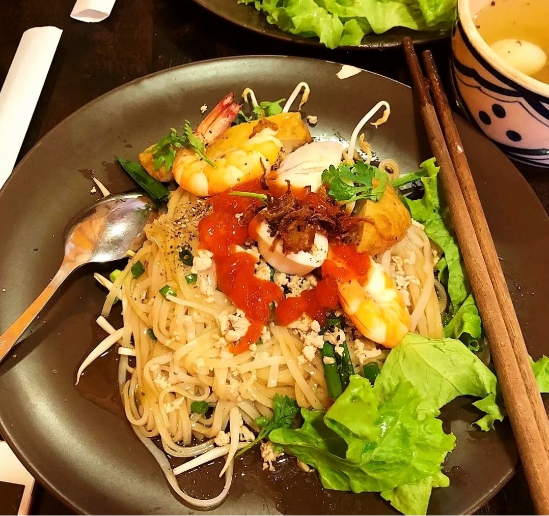 cận cảnh sợi hủ tiếu dai ngon