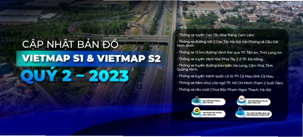 Cập nhật bản đồ mới nhất cho hành trình