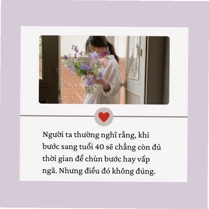 Caption ý nghĩa về phụ nữ tuổi 40, tôn vinh vẻ đẹp và sự trưởng thành