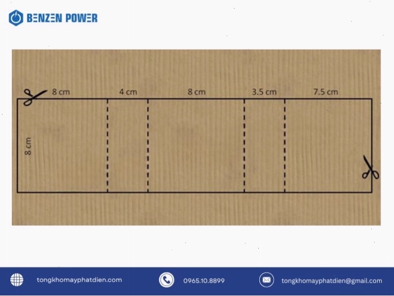 Cắt bìa carton theo kích thước định sẵn cho khung máy