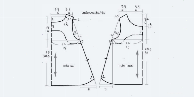 Cắt vải theo rập cho áo đồ bộ